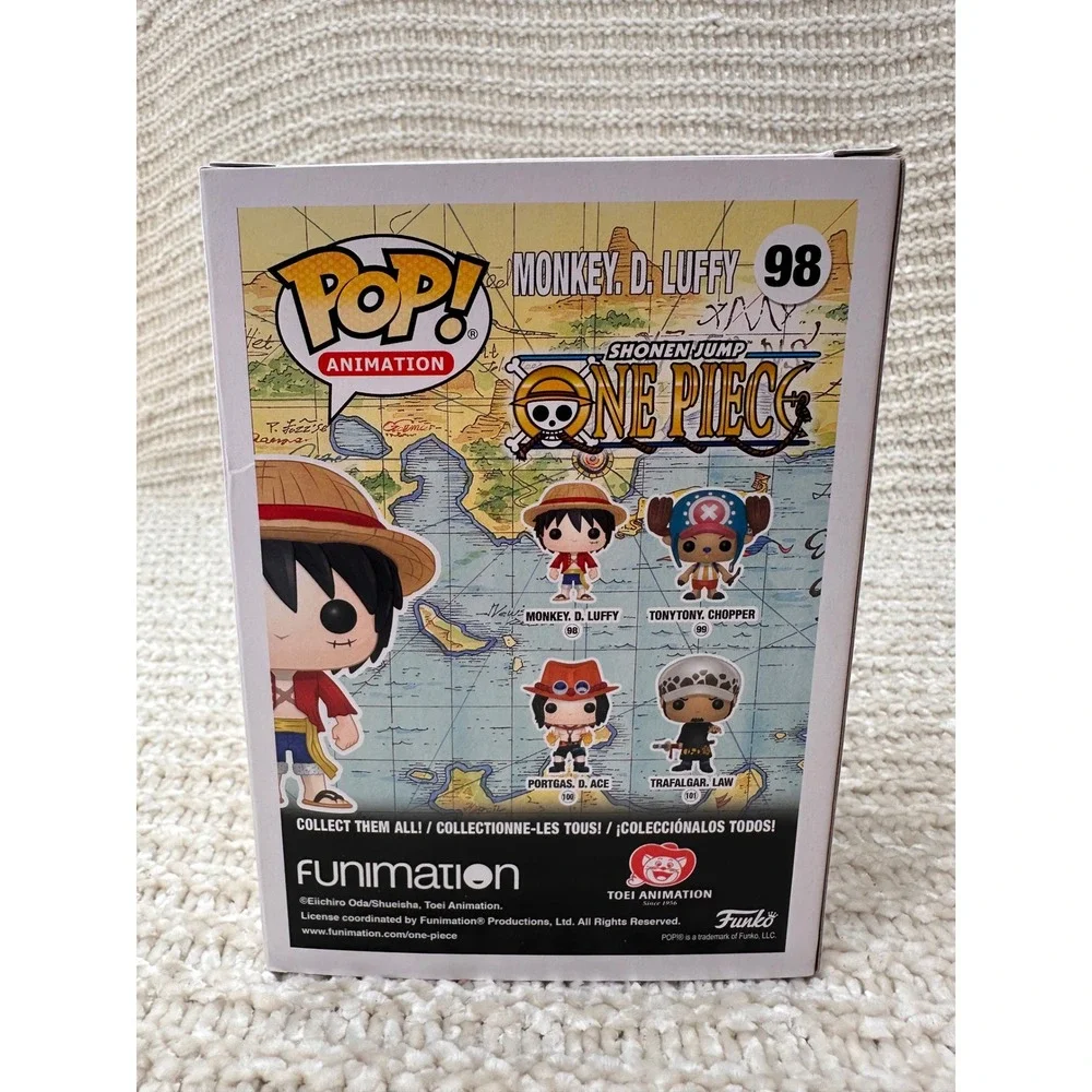 Funko Pop One Piece Monkey D Luffy 98 Vinyl Figure Anime Collectible Toy New Box